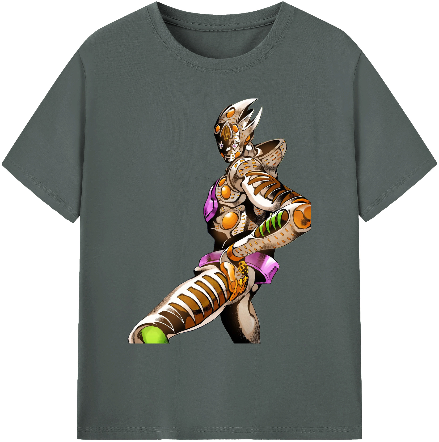 （画像用） ジョジョの奇妙な冒険 ジョルノ?ジョバァーナ JoJo's Bizarre Adventure Giorno Giovanna 綿100％ メンズ半袖Tシャツ｜肌触りやわらか＆通気性